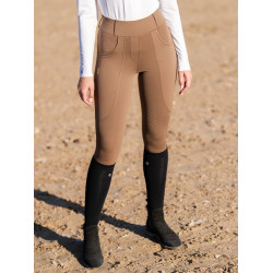 Legging de equitación Equestrian Stockholm Supreme para mujer Champán Beige