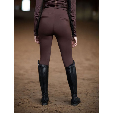 Legging de equitación Equestrian Stockholm Supreme para mujer Brillo infinito Marr&amp;amp;amp;oacute;n