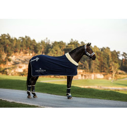 Cabezada y ramal Equestrian Stockholm con borreguillo Marino Azul marino