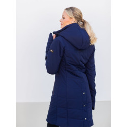 Abrigo de invierno largo Equestrian Stockholm Denali para mujer Rubor laguna
