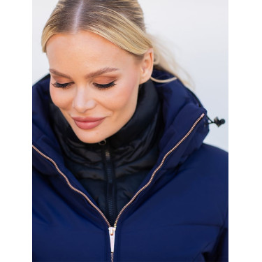 Abrigo de invierno largo Equestrian Stockholm Denali para mujer Rubor laguna