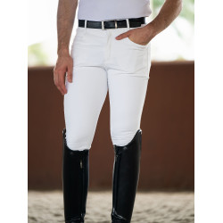 Pantalón de equitación Equestrian Stockholm Active hombre Blanco