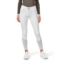 Pantalón de equitación Equestrian Stockholm Elite para mujer Blanco perfección