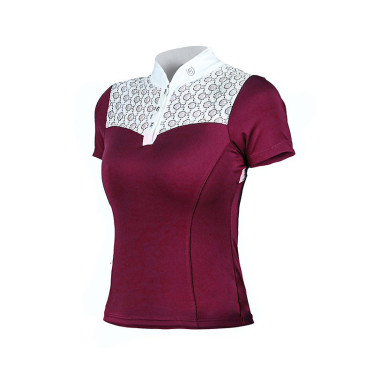 Polo de concurso Equestrian Stockholm Champion para mujer Burdeos Polo de concurso Equestrian Stockholm Champion para mujer Burdeos
