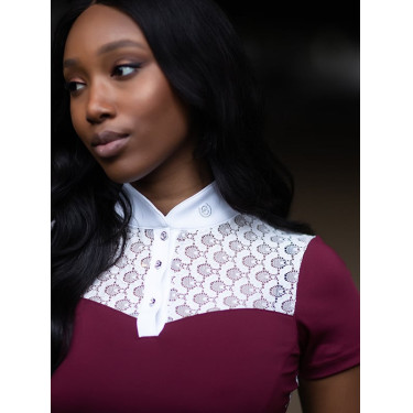 Polo de concurso Equestrian Stockholm Champion para mujer Burdeos Polo de concurso Equestrian Stockholm Champion para mujer Burdeos