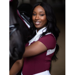 Polo de concurso Equestrian Stockholm Champion para mujer Burdeos Polo de concurso Equestrian Stockholm Champion para mujer Burdeos