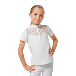 Polo de concurso Equestrian Stockholm Crystal Champion Young Rider Blanco Polo de concurso Equestrian Stockholm Crystal Champion Young Rider Blanco