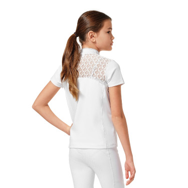 Polo de concurso Equestrian Stockholm Crystal Champion Young Rider Blanco Polo de concurso Equestrian Stockholm Crystal Champion Young Rider Blanco