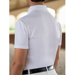 Polo de concurso Equestrian Stockholm Divine Motion hombre de manga corta Blanco Polo de concurso Equestrian Stockholm Divine Motion hombre de manga corta Blanco