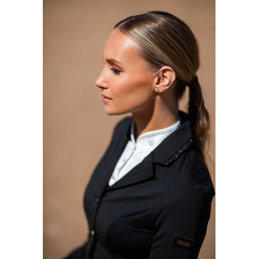 Polo de concurso Equestrian Stockholm Revenew de manga larga para mujer Edición negra Negro Polo de concurso Equestrian Stockholm Revenew de manga larga para mujer Edición negra Negro