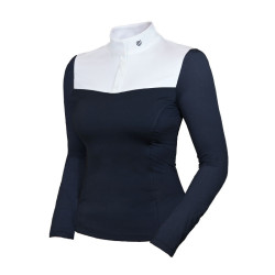 Polo de competición de manga larga Equestrian Stockholm refined para mujer Marino Azul marino Polo de competición de manga larga Equestrian Stockholm refined para mujer Marino Azul marino