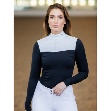 Polo de competición de manga larga Equestrian Stockholm refined para mujer Marino Azul marino Polo de competición de manga larga Equestrian Stockholm refined para mujer Marino Azul marino