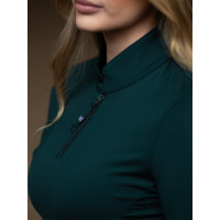 Polo de manga larga Equestrian Stockholm Power para mujer Lunes dramático