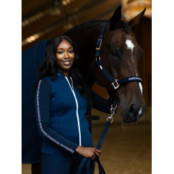 Polo de manga larga Equestrian Stockholm Power para mujer Tecnología moderna marina