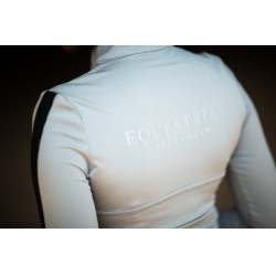 Polo de manga larga Equestrian Stockholm Reflective Power para mujer Negro luminoso