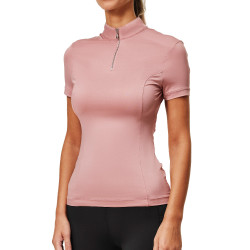 Polo UV Protection Equestrian Stockholm de manga corta para mujer Rosa