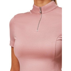 Polo UV Protection Equestrian Stockholm de manga corta para mujer Rosa