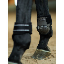 Protectores de menudillo Equestrian Stockholm anatómicos Castaño Marrón Protectores de menudillo Equestrian Stockholm anatómicos Castaño Marrón