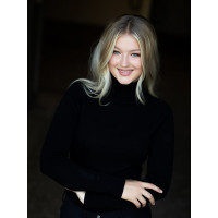 Jersey de cuello alto de punto Equestrian Stockholm para mujer Edición negra Negro