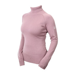 Jersey de cuello alto de punto Equestrian Stockholm para mujer Rosa