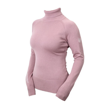 Jersey de cuello alto de punto Equestrian Stockholm para mujer Rosa
