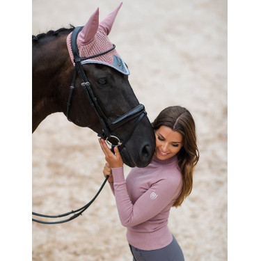 Jersey de cuello alto de punto Equestrian Stockholm para mujer Rosa