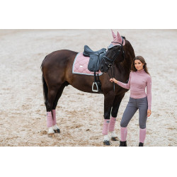Jersey de cuello alto de punto Equestrian Stockholm para mujer Rosa