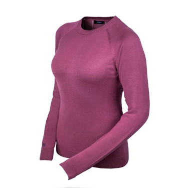 Jersey de punto con cuello redondo Equestrian Stockholm para mujer Rosa atemporal