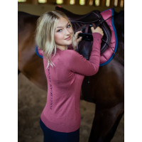 Jersey de punto con cuello redondo Equestrian Stockholm para mujer Rosa atemporal