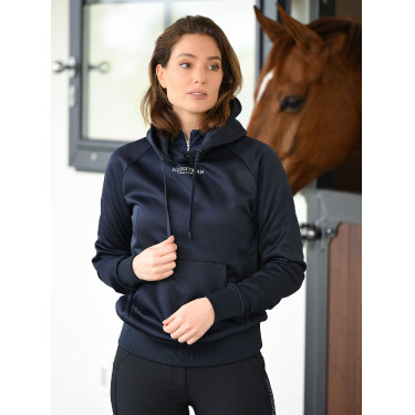 Sudadera con capucha Equestrian Stockholm Ease para mujer Marino Azul marino