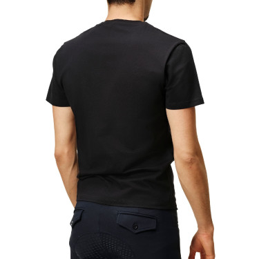 Camiseta de hombre Equestrian Stockholm de manga corta Negro