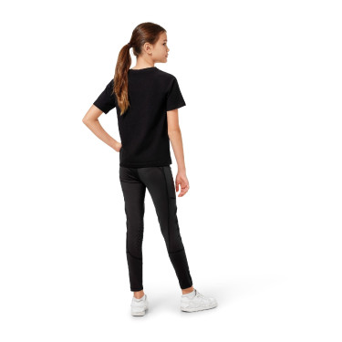 Camiseta Equestrian Stockholm de manga corta Young Rider Negro
