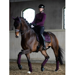 Mantilla de doma Equestrian Stockholm Negro cuervo Violeta Mantilla de doma Equestrian Stockholm Negro cuervo Violeta