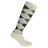 Calcetines Equi-Theme Argyle señora Crudo / topo