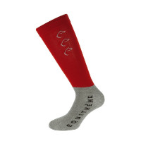 Calcetines Equi-Theme Compet Rojo / gris claro