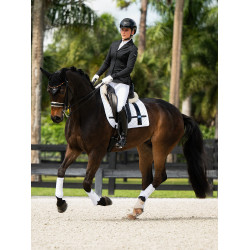 Manta de doma Equestrian Stockholm con vendas Blanco