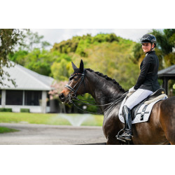 Manta de doma Equestrian Stockholm con vendas Blanco