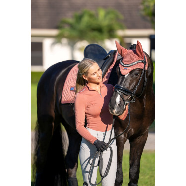 Manta de doma Equestrian Stockholm moderna Coral Rosa