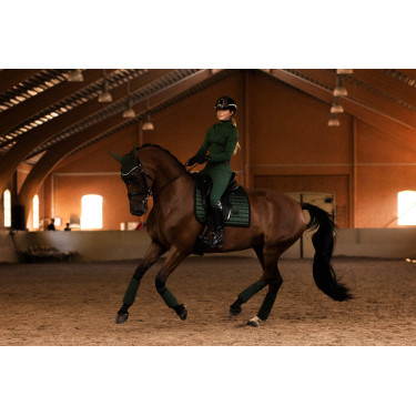 Manta de doma Equestrian Stockholm Performance Verde sicómoro