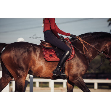 Manta de salto Equestrian Stockholm Burdeos