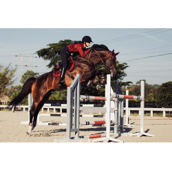 Manta de salto Equestrian Stockholm Burdeos