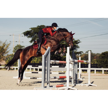 Manta de salto Equestrian Stockholm Burdeos