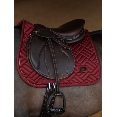 Manta de salto Equestrian Stockholm Modern Burdeos