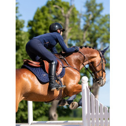 Manta de salto Equestrian Stockholm Modern Rubor laguna Azul