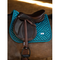 Manta de salto Equestrian Stockholm Modern Azul verde azulado