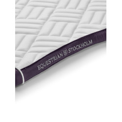 Manta de salto Equestrian Stockholm Modern Blanco violeta oscuro