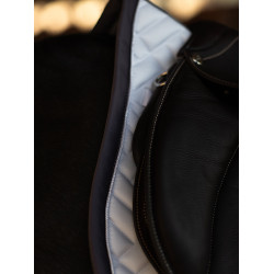 Manta de salto Equestrian Stockholm Modern Blanco violeta oscuro