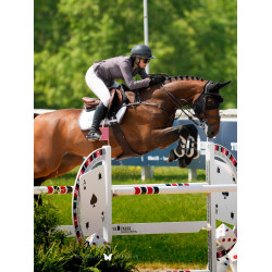 Manta de salto Equestrian Stockholm Modern Blanco violeta oscuro
