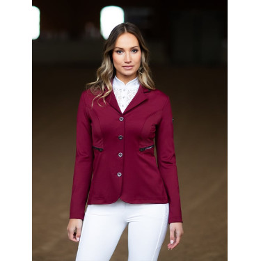 Chaqueta de concurso Equestrian Stockholm Select mujer Burdeos