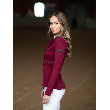 Chaqueta de concurso Equestrian Stockholm Select mujer Burdeos